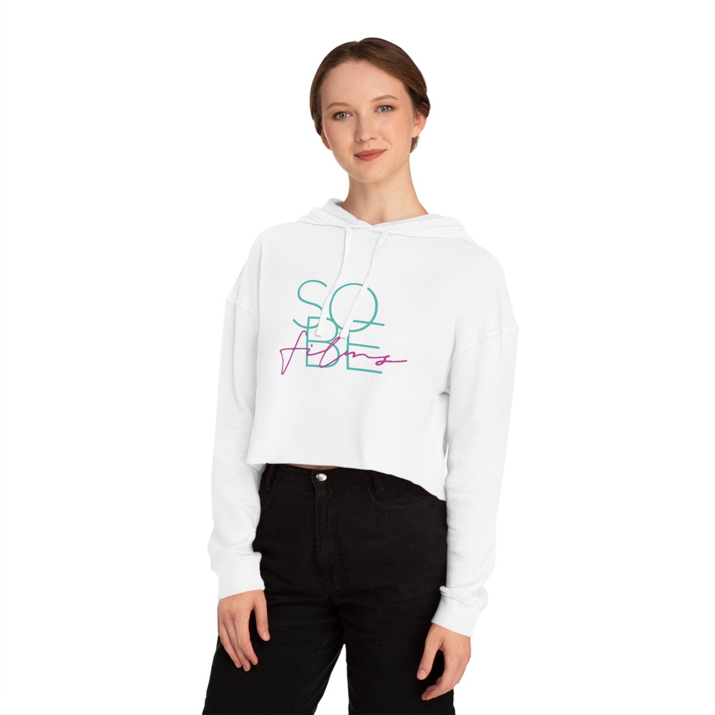 Art Deco - Women’s Cropped Hooded Sweatshirt