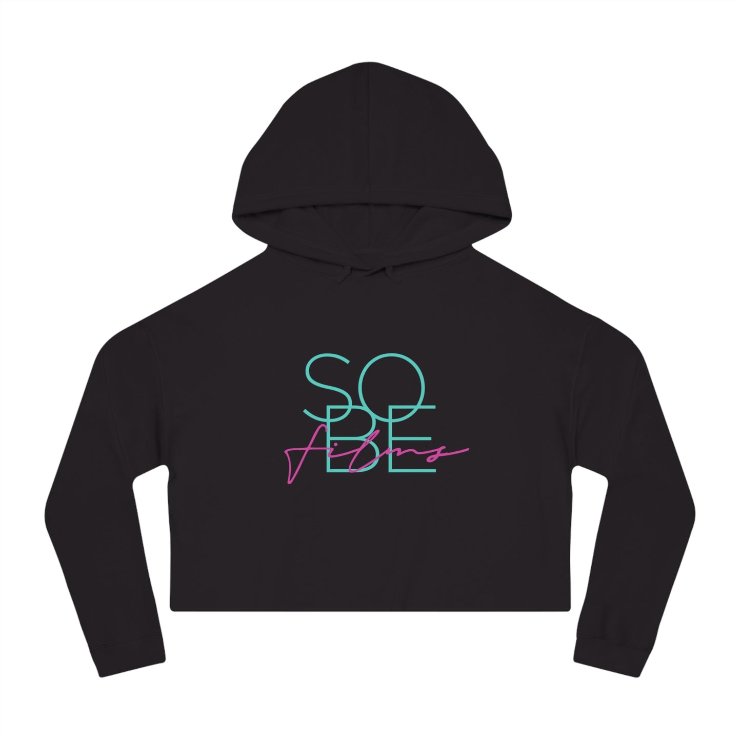 Art Deco - Women’s Cropped Hooded Sweatshirt