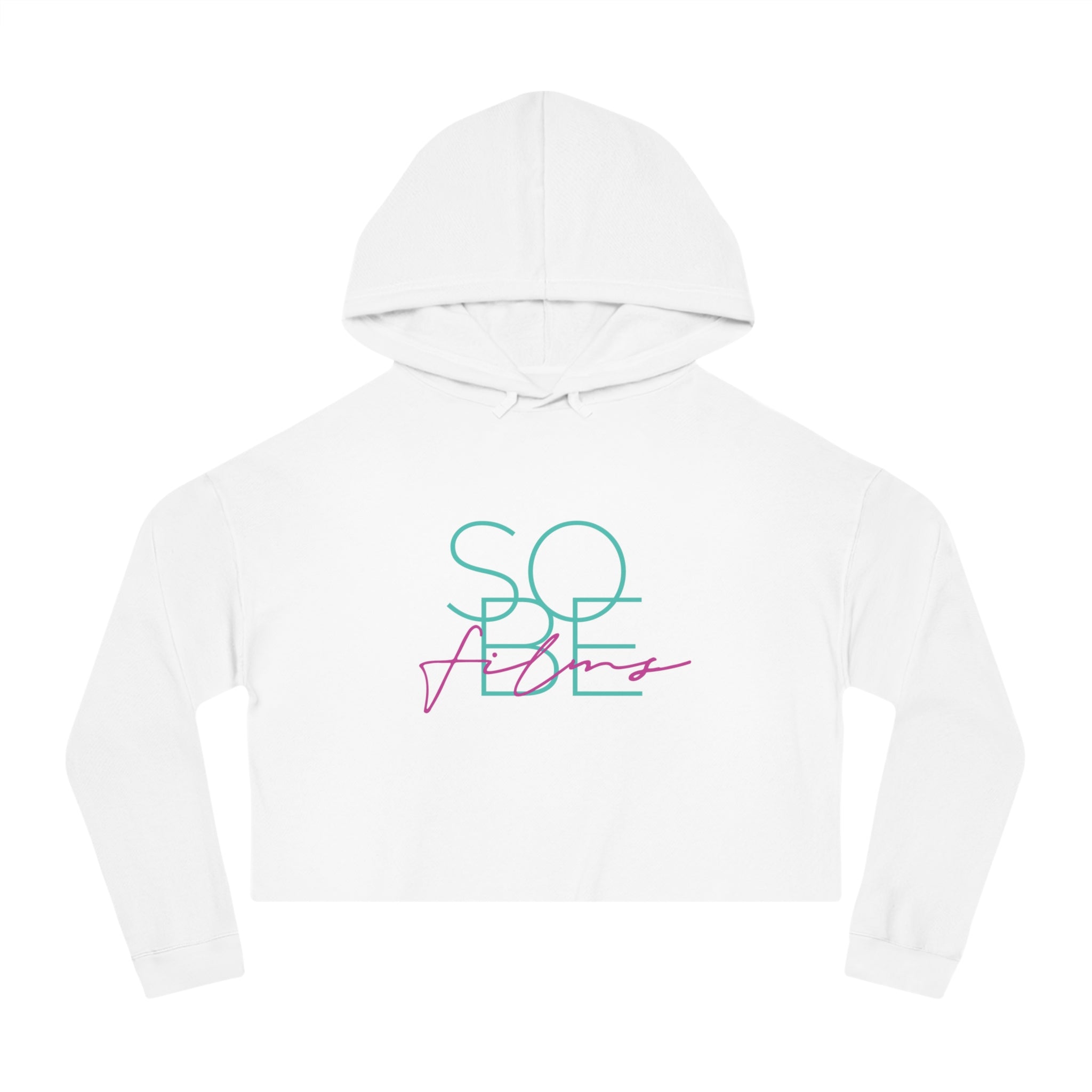 Art Deco - Women's Cropped Hooded Sweatshirt