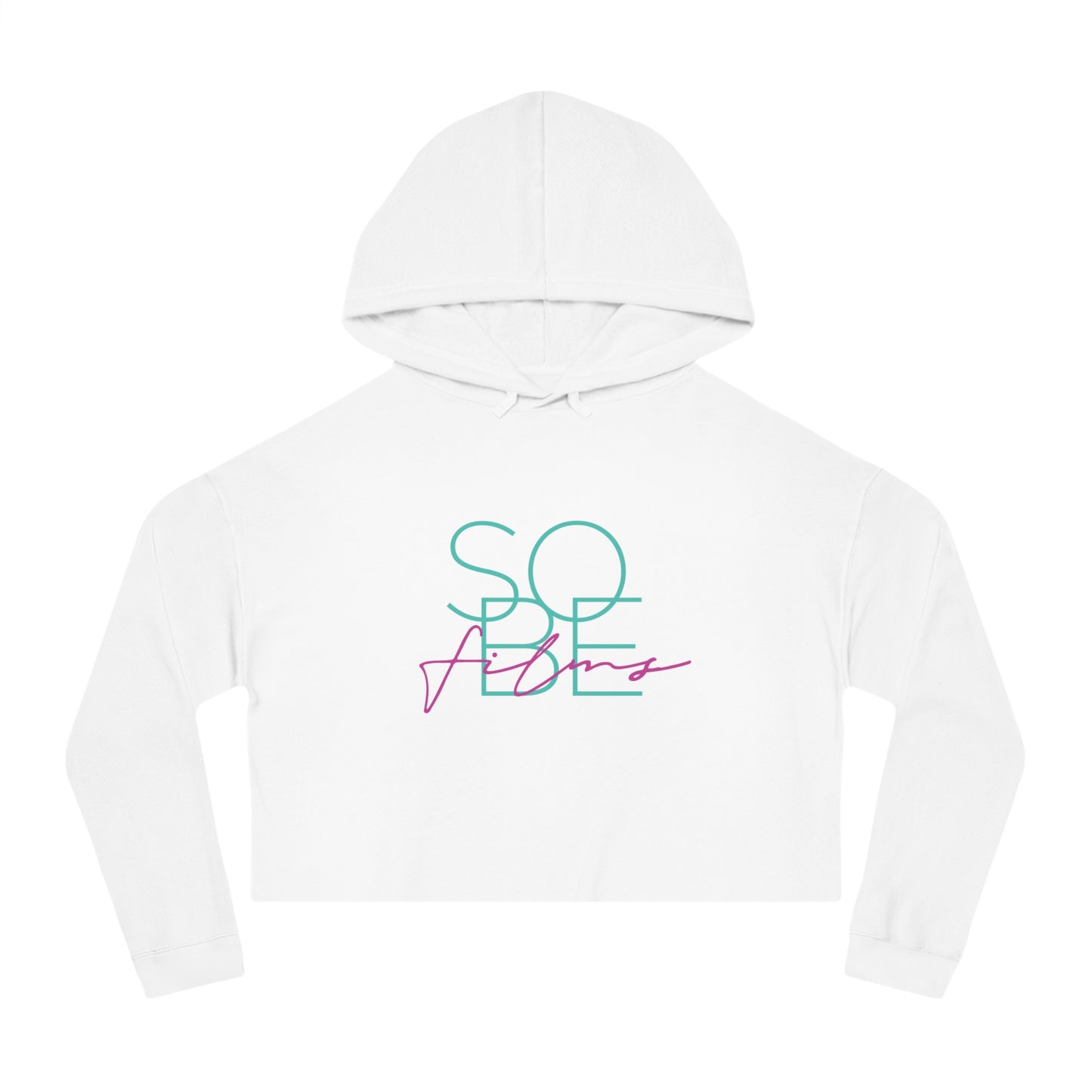 Art Deco - Women’s Cropped Hooded Sweatshirt